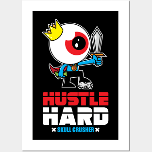 Urban Hustle Hard Eyeball Streetwear King Skull Crusher Cash Money Hip Hop Hipster Posters and Art